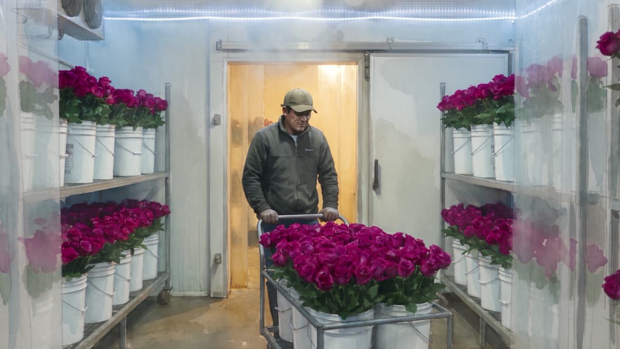 Segundo 5: las rosas siguen vivas